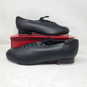 New unisex / Men's 10W Capezio 443 Tic Tap Toe oxford dance shoe in black 3
